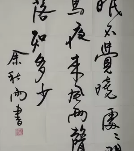 余秋雨手写书法，尺寸138*68 感兴趣的...