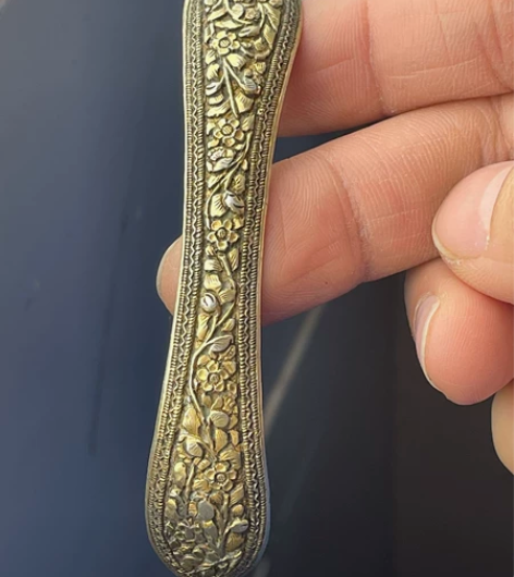 老银器，老银鎏金发簪，工艺漂亮完整588包...