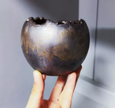 微瑕特价49～日块根花盆（7.5*8）包邮...