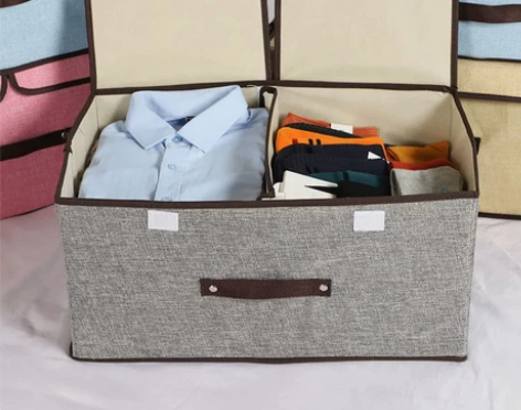 大号收纳盒双盖装衣物收纳箱防水防潮有盖衣柜...