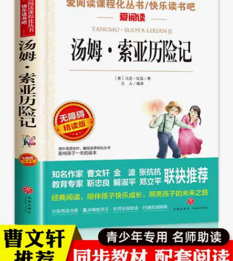 汤姆索亚历险记六年级下册课外书经典名著必读...