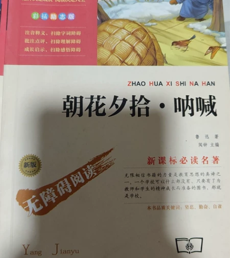 朝花夕拾呐喊 不包邮可自提轻微使用痕迹￥8...