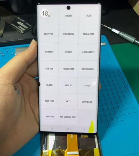 三星note10+手机屏幕总成原装拆机后压...