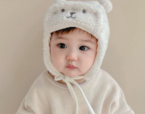 宝宝帽子冬季2022可爱卡通绒保暖帽婴幼儿...