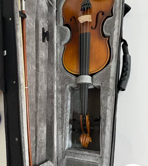 1/2儿童初学者实木小提琴，全长52cm，...