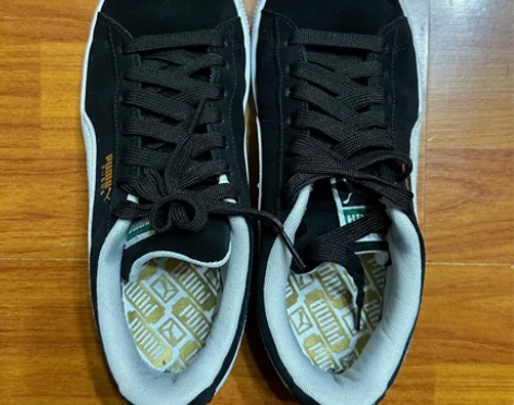 puma 彪马 suede 板鞋 黑色 尺...