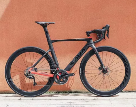 自行车 SAVA萨瓦碳纤维公路车22速碟刹...