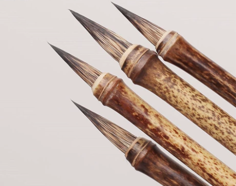 紫毫小楷毛笔抄经写小字瘦金体书法国画黑竹节...