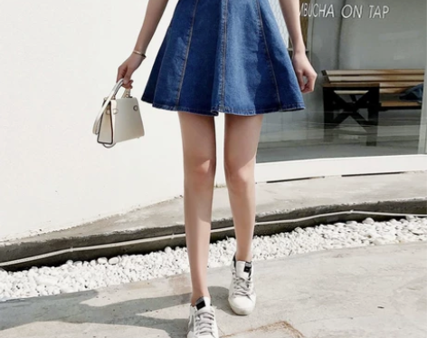 牛仔短裙女2020新款夏季ins超火显瘦a...