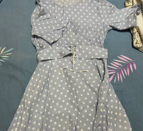 出 波点荷叶裙 波西米亚风 感兴趣的话点“...