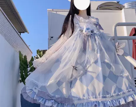 可爱裙 可爱原创正版兔子爱丽丝JSK洛丽塔...