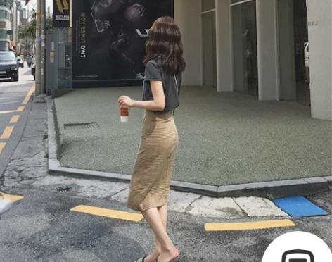 （半身裙）【国货大赏价】轻熟风小个子港风法...