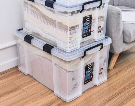 透明收纳箱 透明收纳箱特大号密封防潮塑料加...