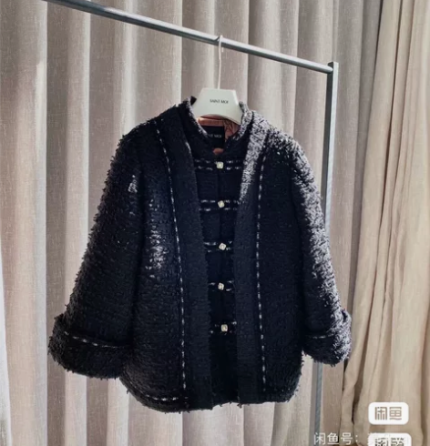 Saint Moi 三毛衣柜 中式外套 黑...