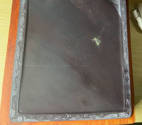 麻子坑 天青冻老水麻 端砚 尺寸：17.5...