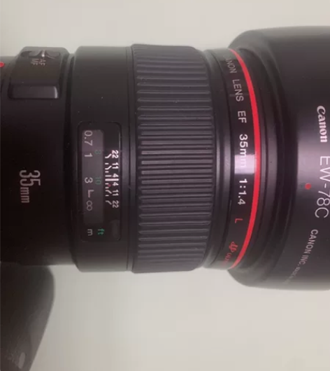 佳能EF35mmf1.4 L红圈一代镜头，...