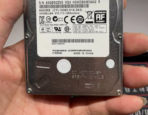 个人闲置笔记本拆机硬盘 东芝500Ｇ，2....