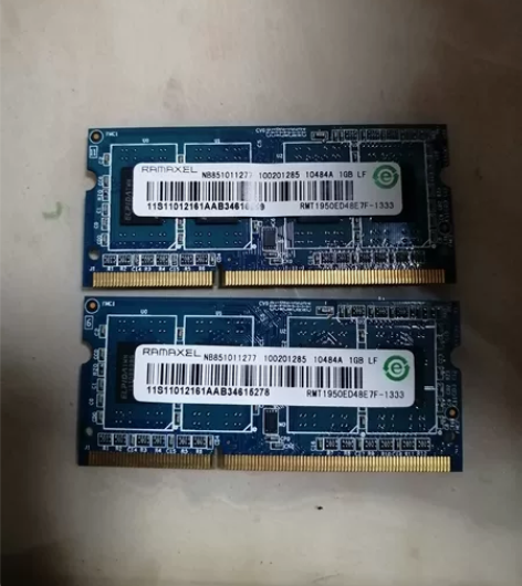 个人笔记本拆机内存条，完好无损，3代，1G...