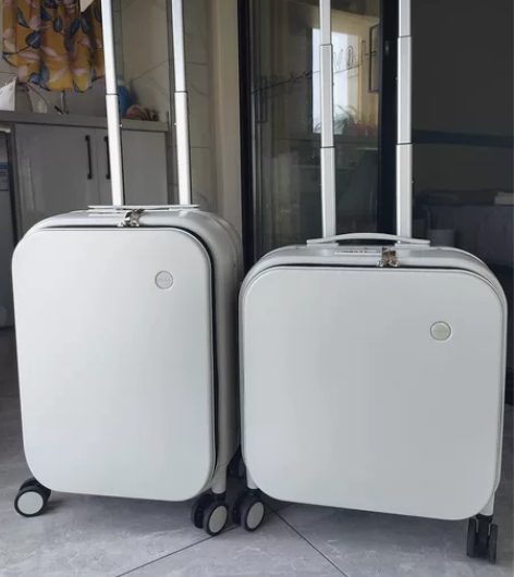 米熙前置开口行李箱登机20寸侧开旅行箱轻便...