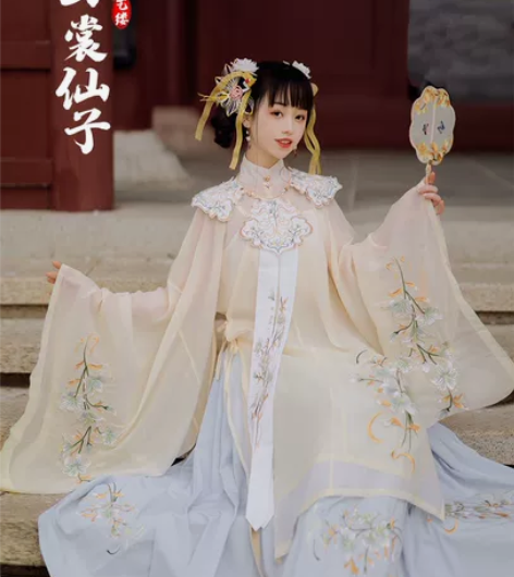 艺缕云裳仙子明制汉服三件套,全新70非偏包...