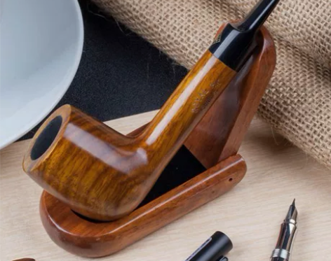 正品原装花梨木烟斗 实木烟斗 直斗7200...