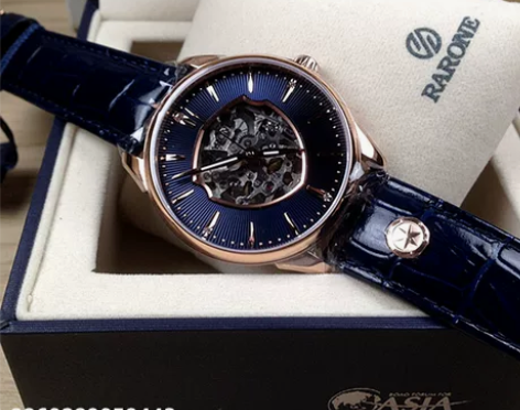 RARONE/雷诺正品手表 机械男表镂空皮...