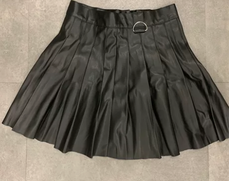 PU百褶裙辣妹百搭 S/165全新未使用
