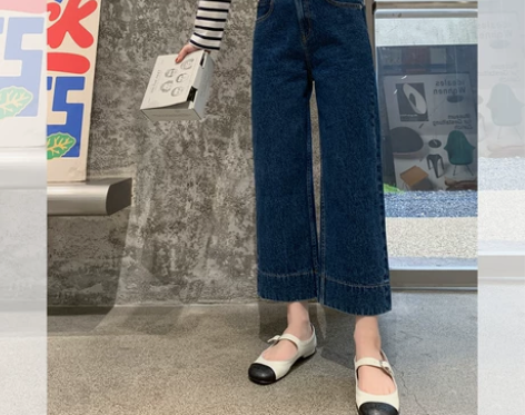 莉贝琳sisy小个子福音牛仔裤女直筒202...