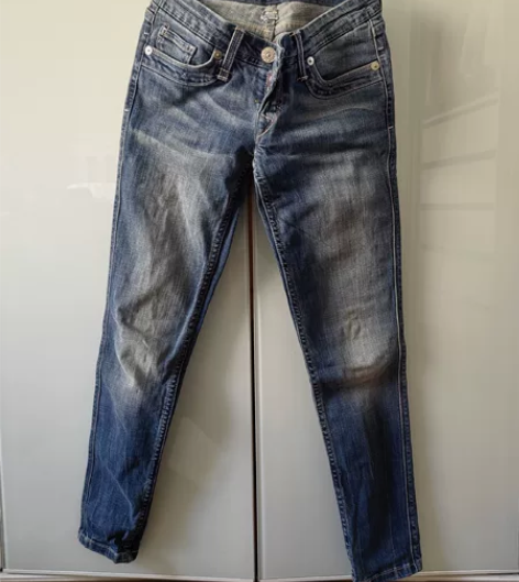 专柜入levis 蓝色牛仔铅笔裤   淡紫...