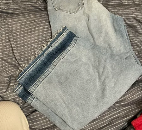 Zara超级阔腿 七分牛仔裤 34码 感兴...