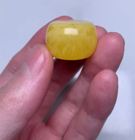 蜜蜡墩子2.4/俄料蜜蜡飘白花鸡油黄/手串...