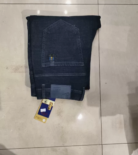 超值男士黑绒31码商务直筒加绒牛仔裤, 超...