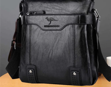 清仓处理袋鼠真皮男包牛皮男士包包斜挎包单肩...