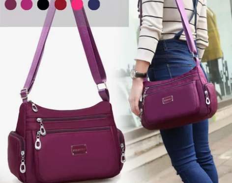 新款潮流女包女牛津布防水尼龙包大容量女士包...