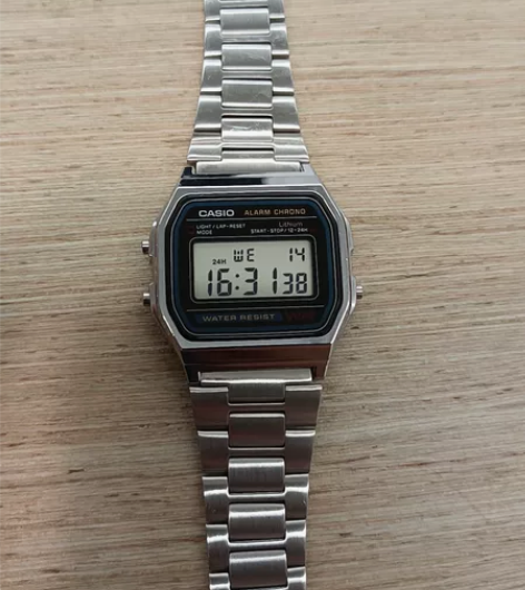卡西欧手表男CASIO A158WA-1钢...