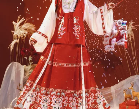 茗月萱【如意】汉服女明制比甲立领马面裙拜年...