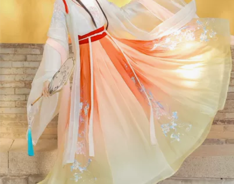 裳云兮【肥啾】原创汉服女唐制对襟齐腰襦裙广...