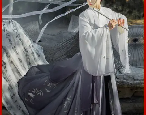 汉服男正品原创中国风汉服女侠客古装交领齐腰...