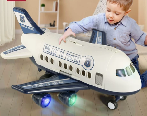 儿童玩具飞机耐摔合金小汽车男孩3岁2岁宝宝