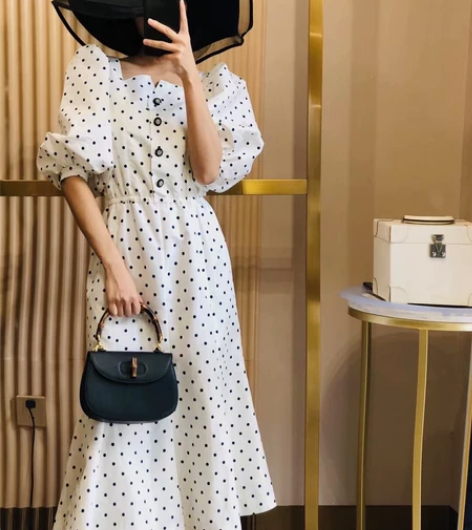 #粉丝福利# 公主袖泡泡袖vintage连...