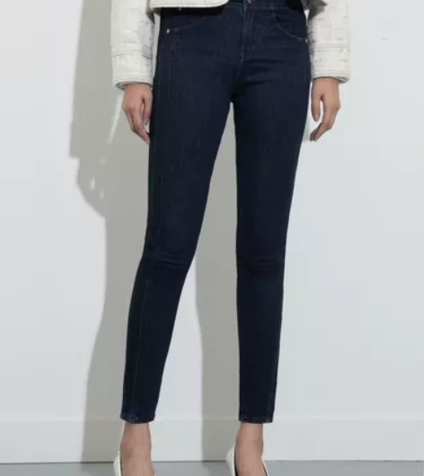 ONLY冬季潮流高腰修身显瘦铅笔裤小脚牛仔...