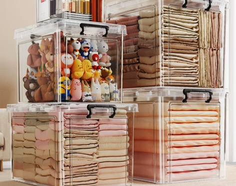 佳帮手收纳箱透明家用衣服裤子玩具乐高整理箱...