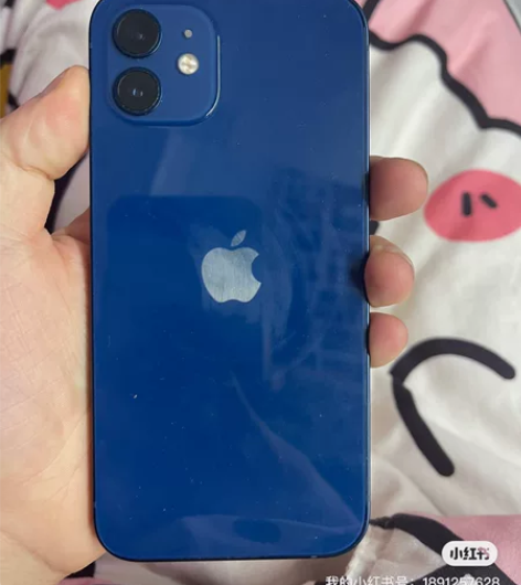 苹果12 蓝色128g电池97在保到明年7...