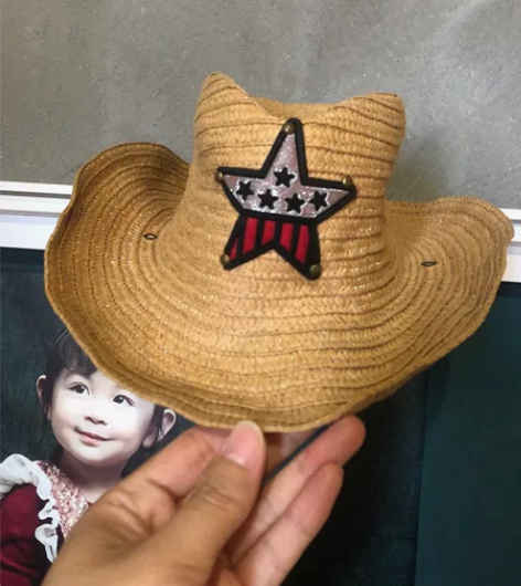 西部牛仔帽，影楼拍照，日常穿搭，遮阳帽，效...