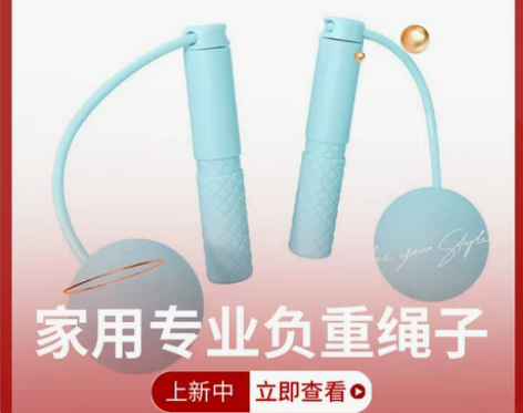 无绳跳绳男健身女生减肥燃脂运动成人专业负重...