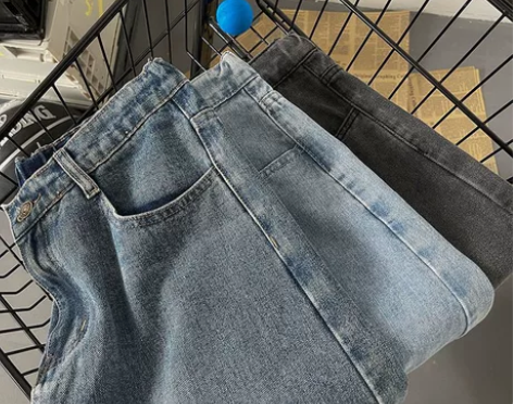 冬季新款薄款牛仔裤男宽松直筒潮流学生百搭潮...