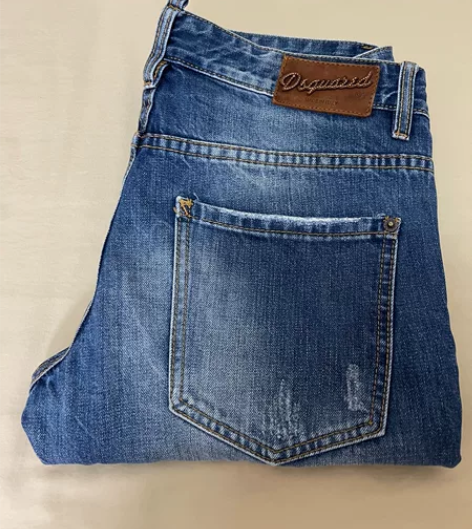 欧美潮牌牛仔裤男士春季新款膝盖破洞补丁时尚...