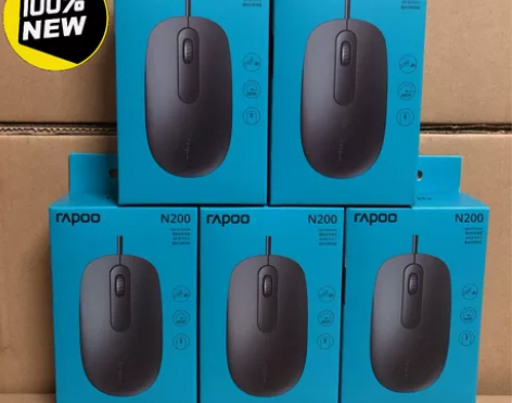 【全新包邮】雷柏N200有线USB鼠标 游...