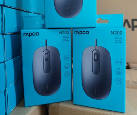 全新雷柏N200有线鼠标电脑笔记本USB鼠...