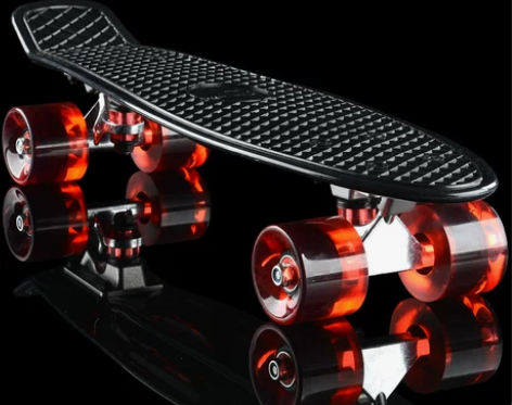 【驰远】小鱼板香蕉板新手公路代步 单翘滑板...